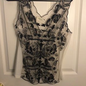 BASIL and Mint lace top size s